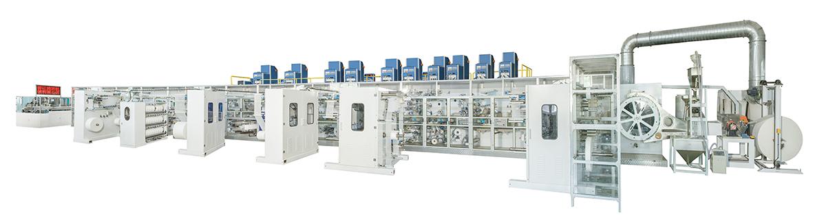 Sanitary pads manufacturing machine