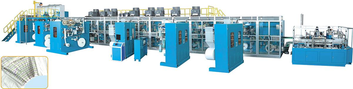 UNK600-Full Surround U-Shape Baby Diaper Production Line