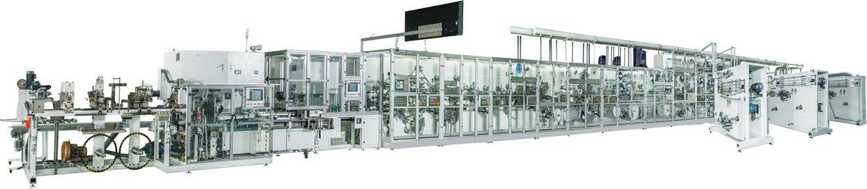 Sanitary napkin production line