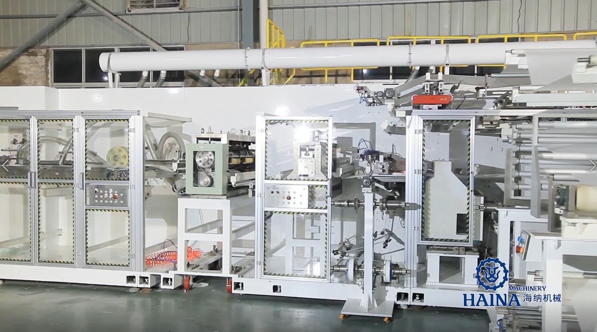 Lady diaper manufacturing equipment