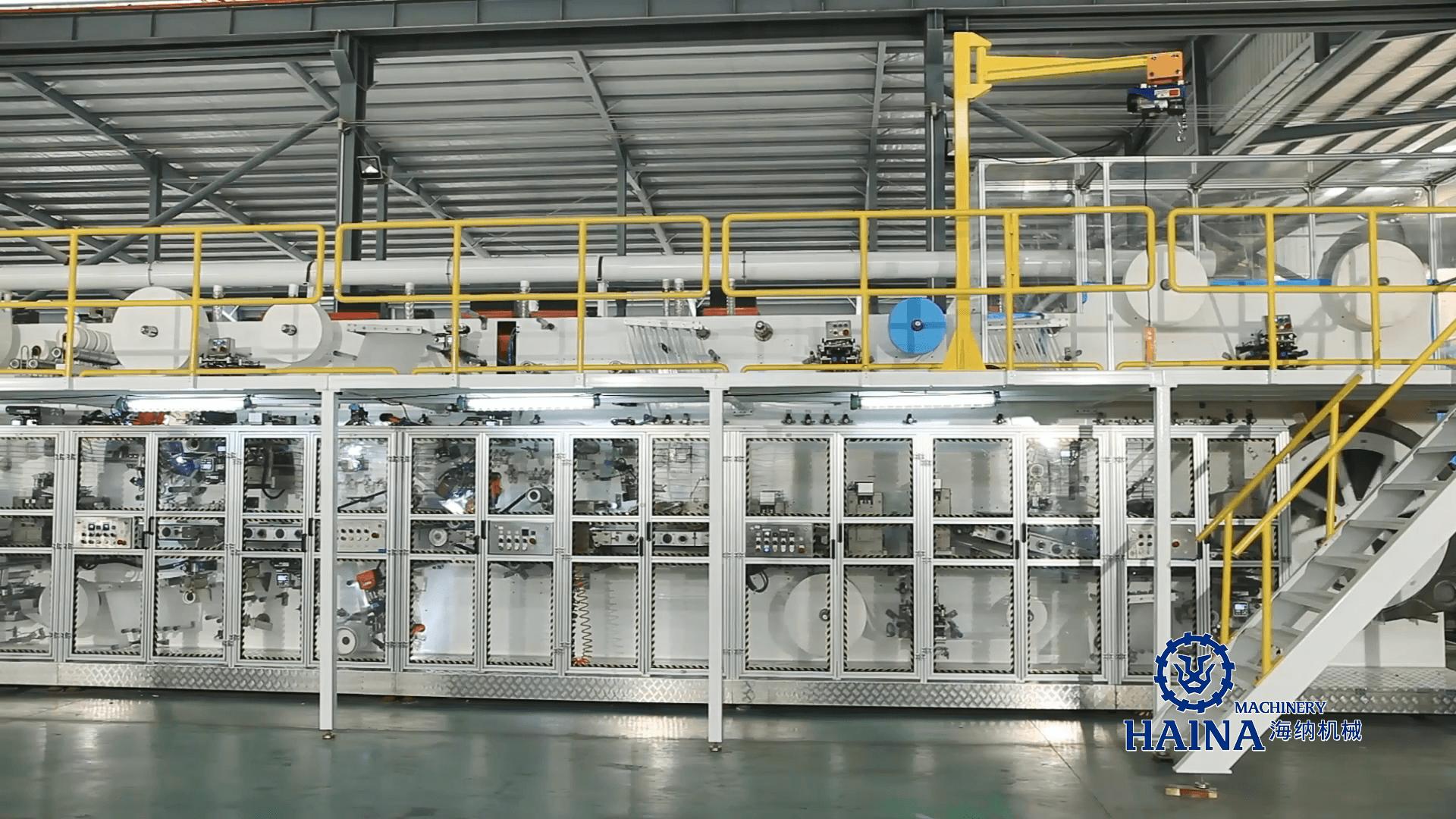 Sanitary pad prodction line