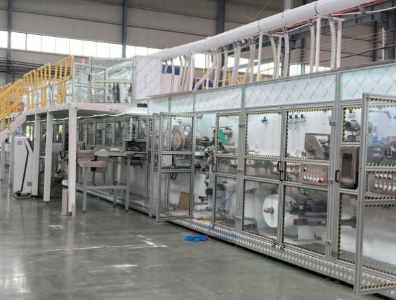 Haina Full automatic sanitary napkin machine is producing in Brazil