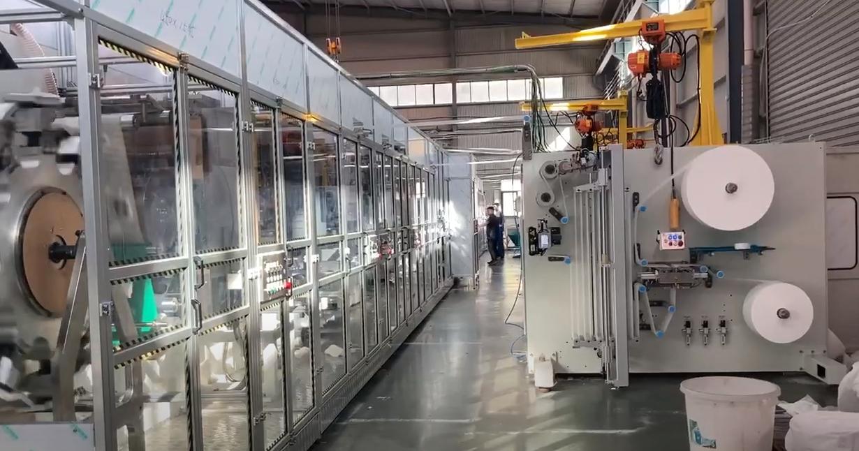 automatic baby diaper making machine Manufacturer Video