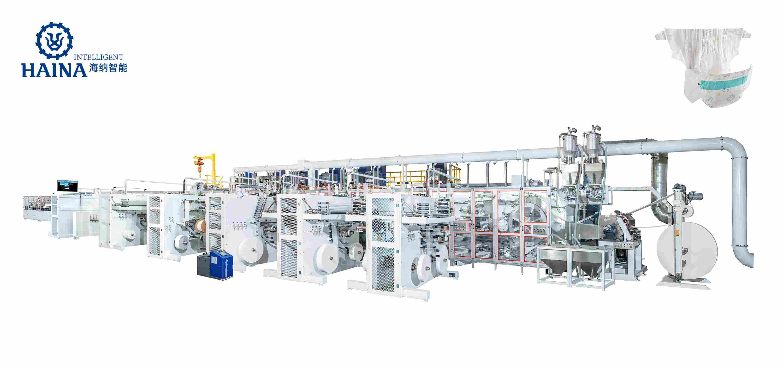 NK1000 High Speed Full Servo Baby Diaper Machine (Big Waistband)