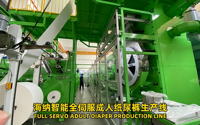 Automatic infant diaper production equipment and operator stations
